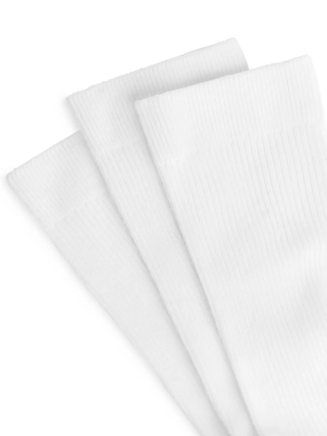 Ribbade Bomullsstrumpor, 3-pack