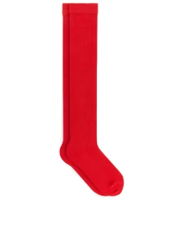 Ribbade Knästrumpor