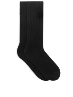 Ribbade Strumpor I Merinoull
