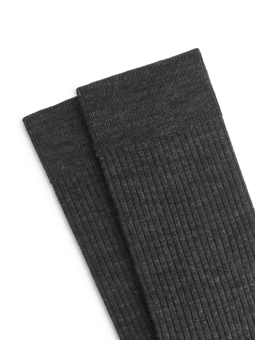 Ribbade Strumpor I Ullblandning, 2-pack