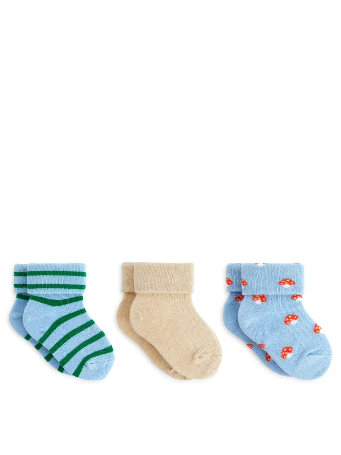 Ribbade Strumpor, 3-pack