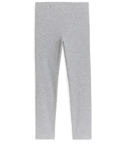 Ribbade Trikåleggings
