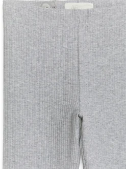 Ribbade Trikåleggings