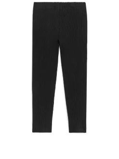 Ribbade Trikåleggings