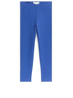 Ribbade Trikåleggings