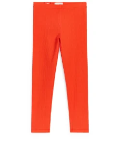 Ribbade Trikåleggings