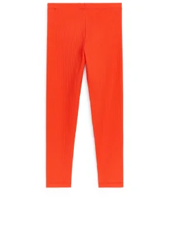 Ribbade Trikåleggings
