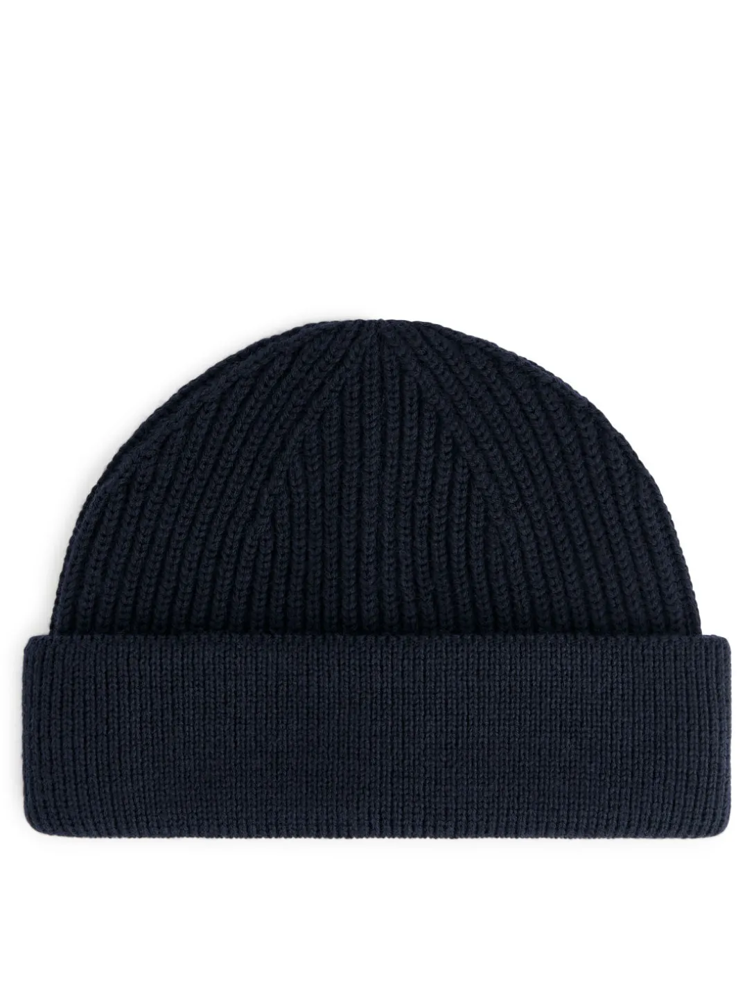 Ribbstickad Beanie I Ullmix
