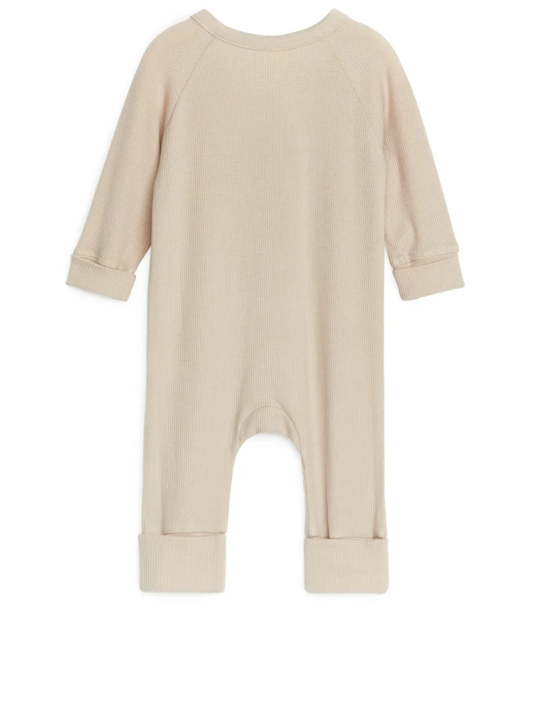 Ribbstickad Pyjamas För Nyfödd