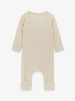 Ribbstickad Pyjamas För Nyfödd