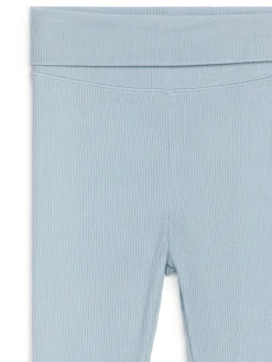 Ribbstickade Leggings För Nyfödd