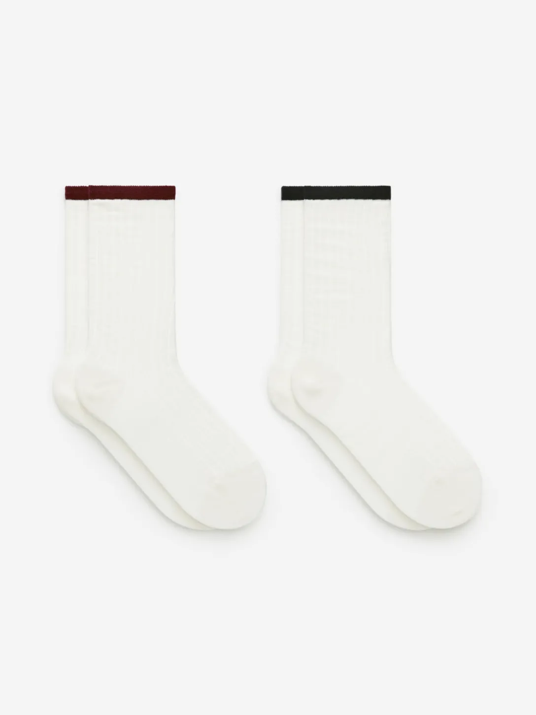 Ribbstickade Strumpor, 2-pack