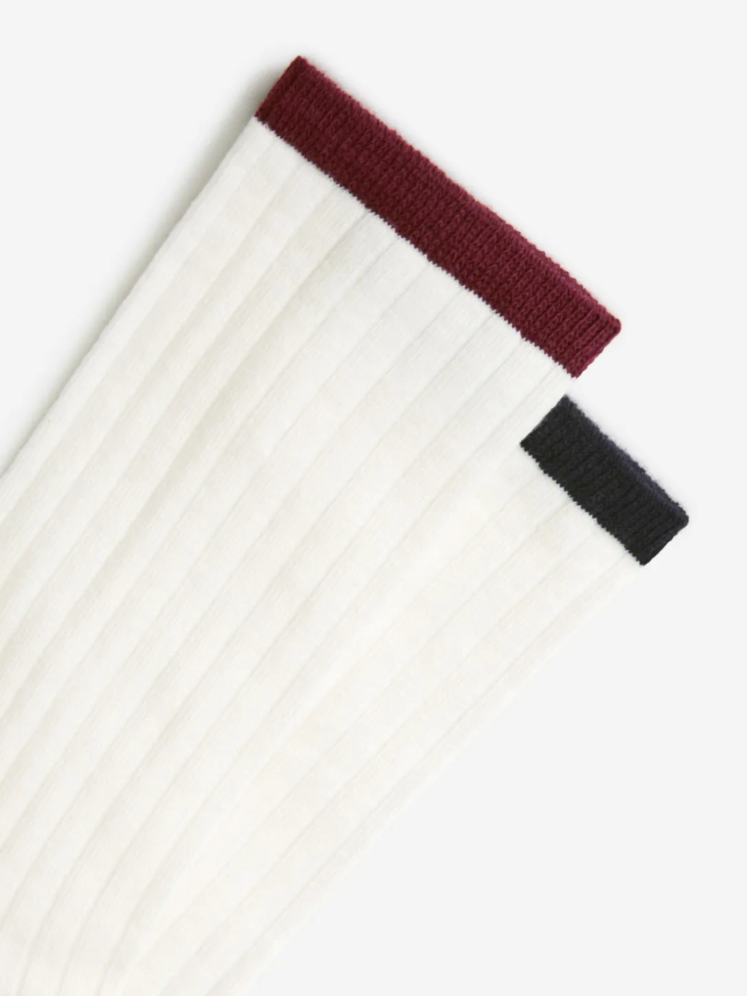 Ribbstickade Strumpor, 2-pack