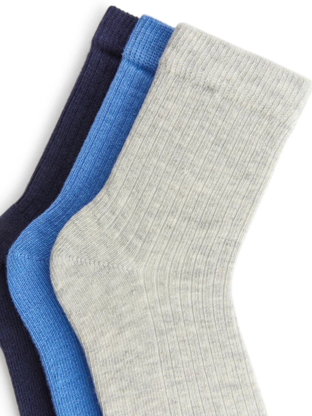 Ribbstickade Strumpor, 3-pack
