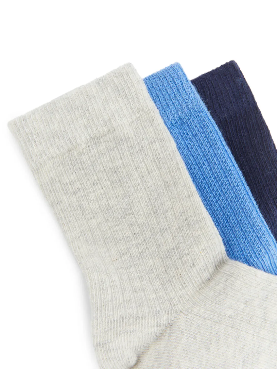 Ribbstickade Strumpor, 3-pack