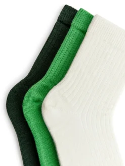 Ribbstickade Strumpor, 3-pack