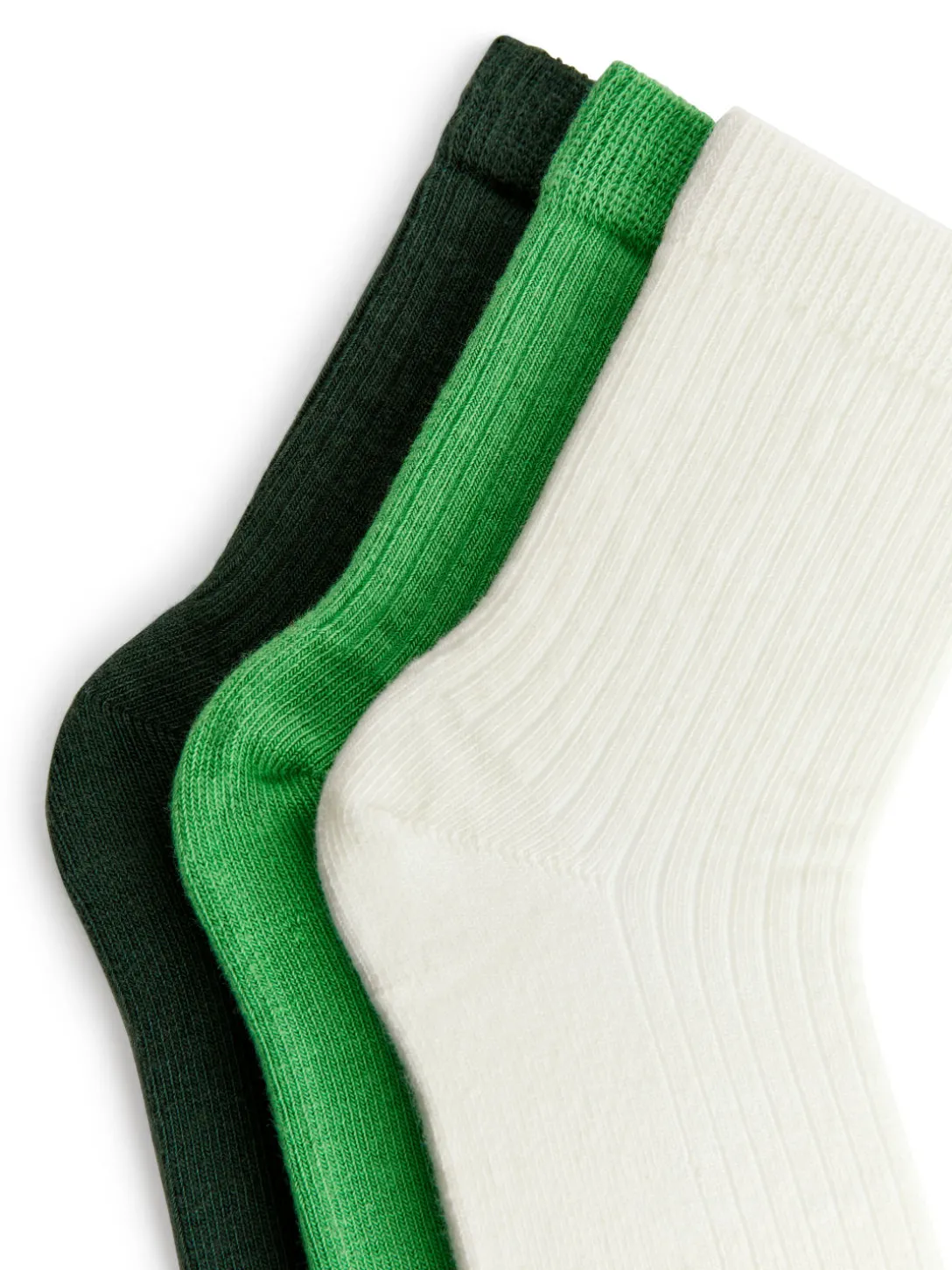 Ribbstickade Strumpor, 3-pack