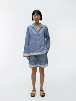 Shorts I En Lyocell- Och Bomullsblandning