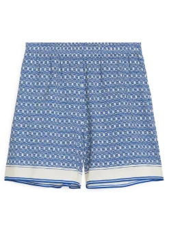 Shorts I En Lyocell- Och Bomullsblandning