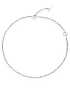 Silverpläterat Halsband Med Stavlås