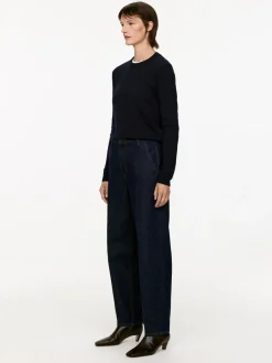 Skräddad Denimbyxa