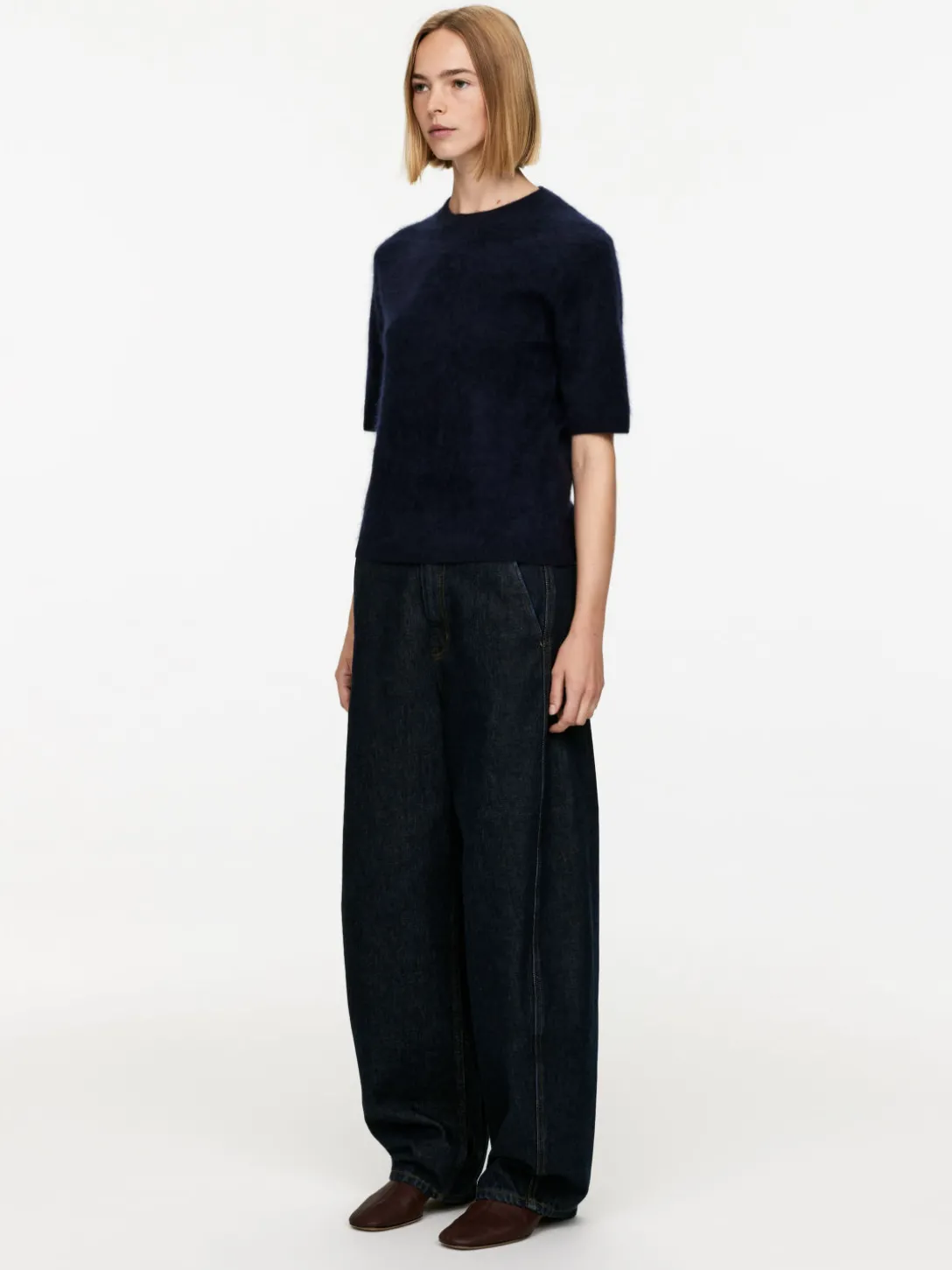 Stickad T-shirt I Ull