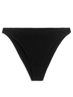 Strukturmönstrad Bikinitrosa Med Hög Midja
