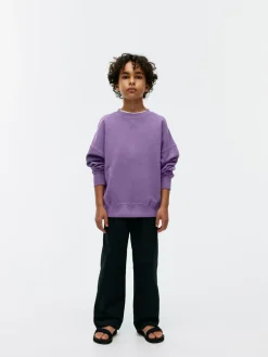 Sweatshirt I Bomull Med Lös Passform