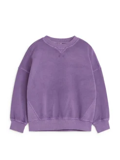 Sweatshirt I Bomull Med Lös Passform