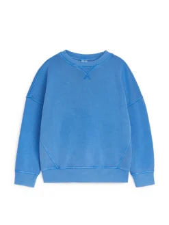 Sweatshirt I Bomull Med Lös Passform