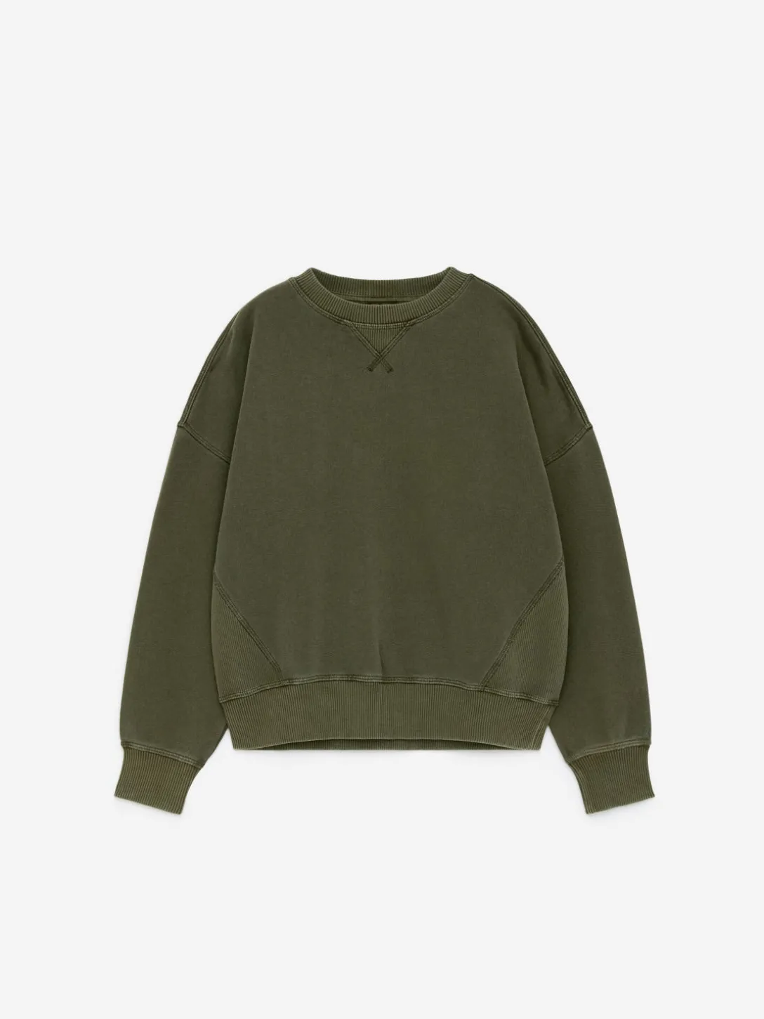 Sweatshirt I Bomull Med Lös Passform