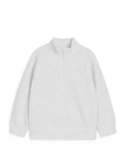 Sweatshirt I Fleece Med Dragkedja