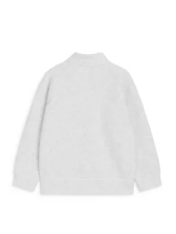 Sweatshirt I Fleece Med Dragkedja