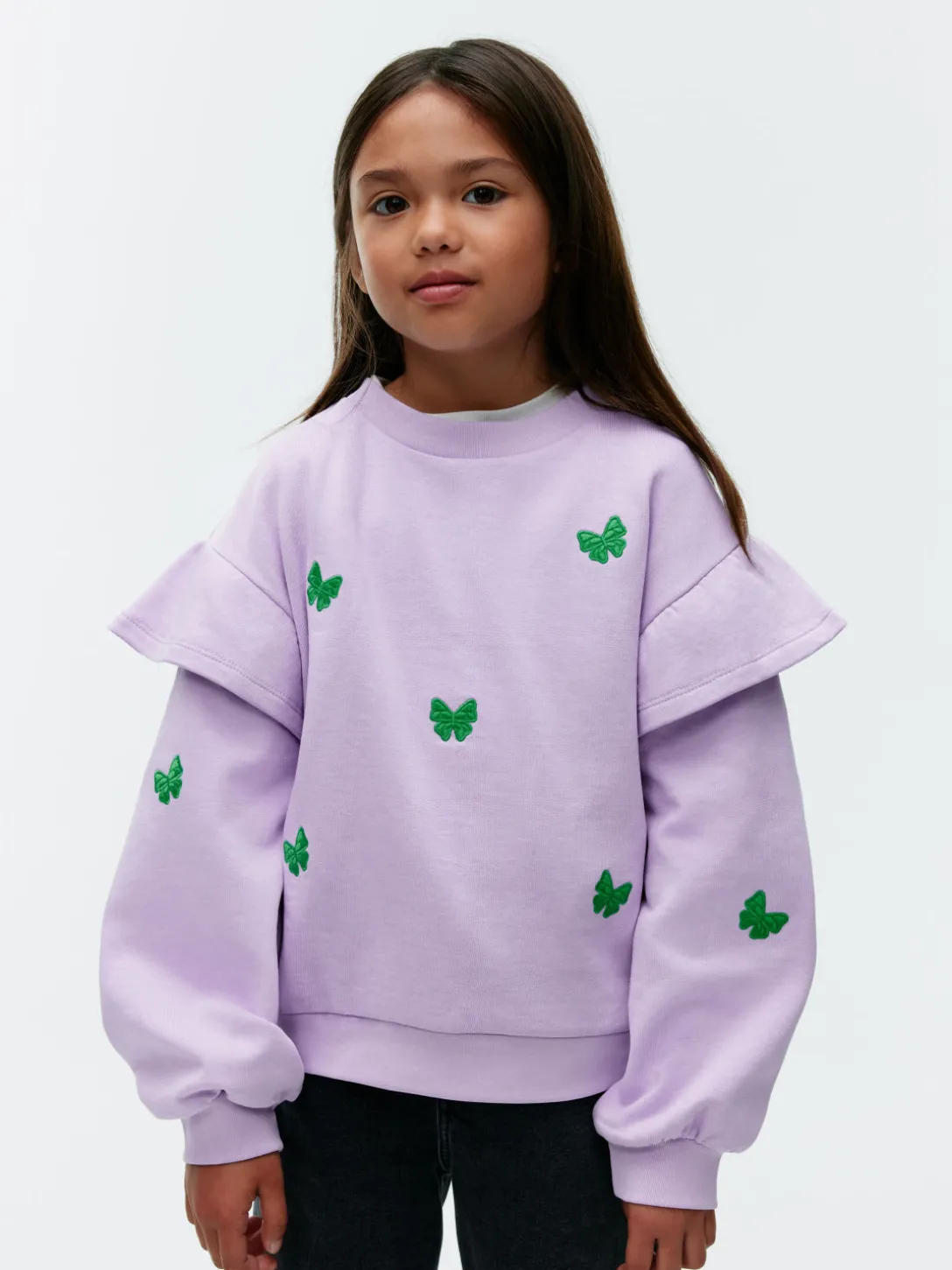 Sweatshirt Med Volanger
