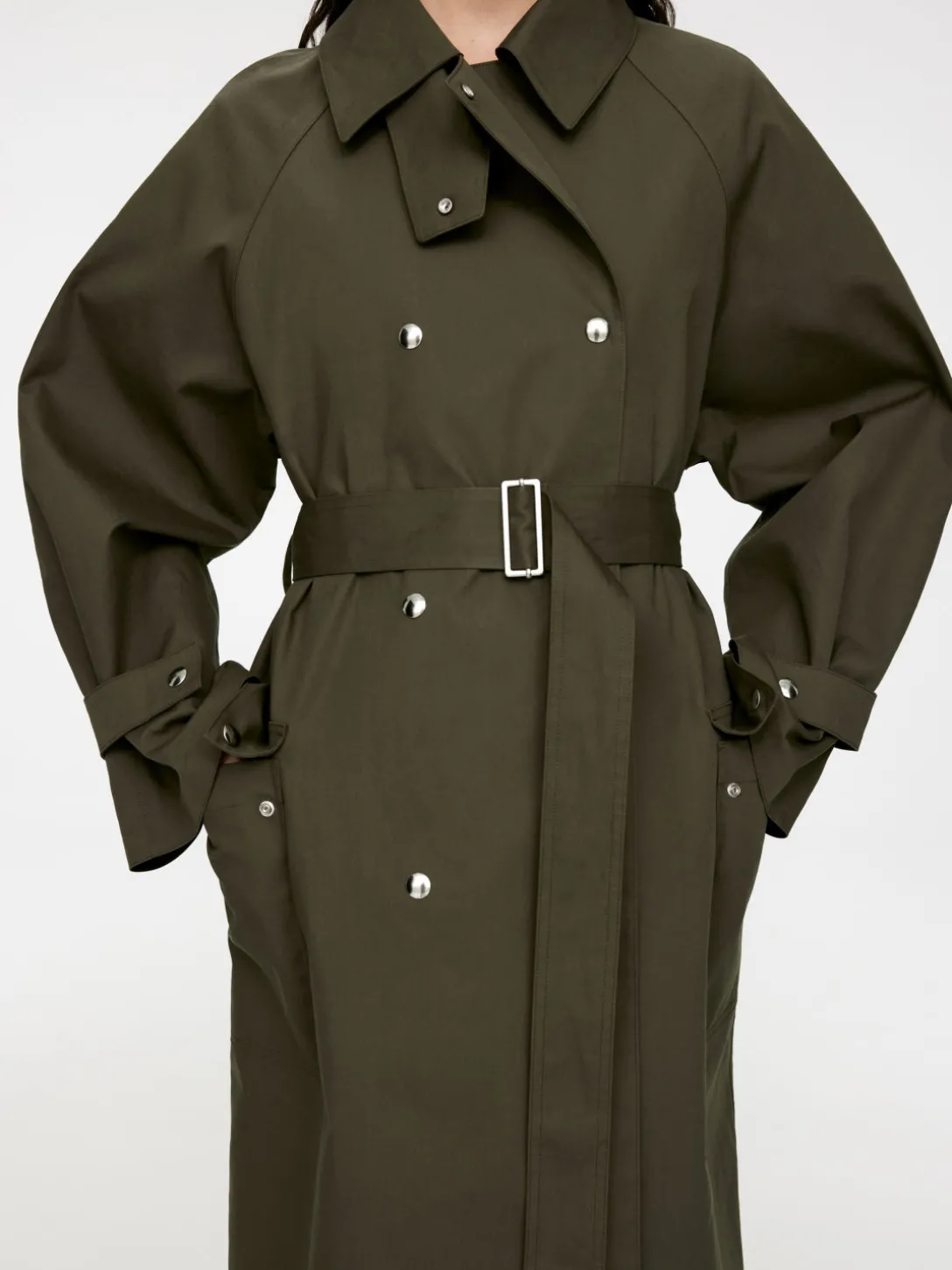 Trenchcoat Med Tryckknappar