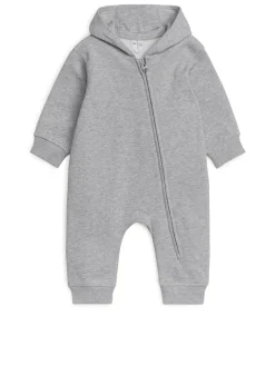 Trikåoverall Med Huva