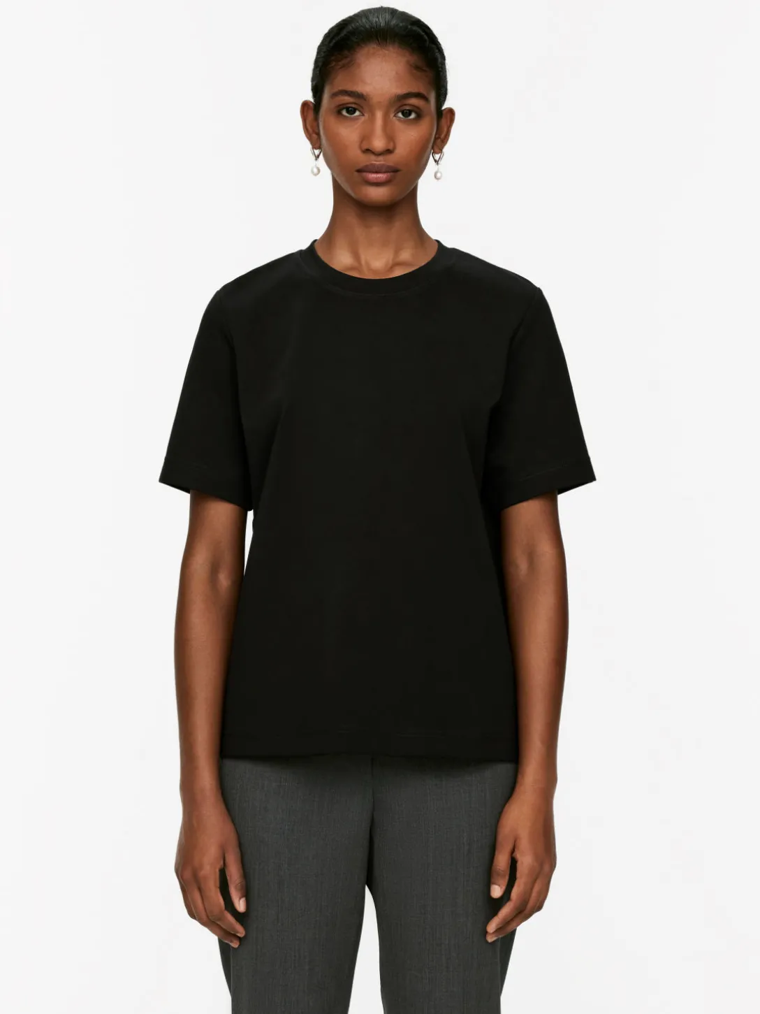T-shirt I Grov Bomull