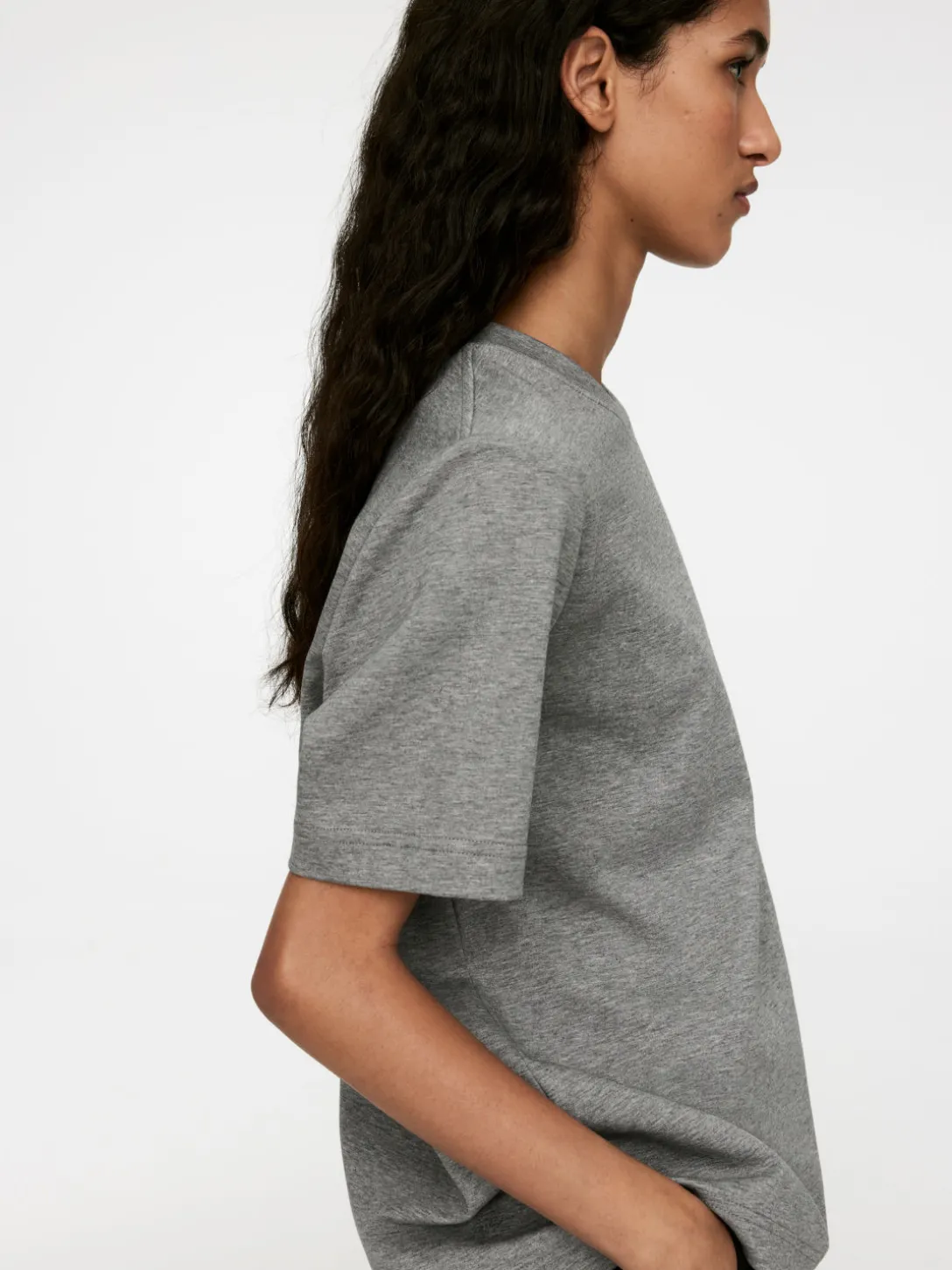 T-shirt I Grov Bomull
