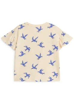 T-shirt Med Volangärm