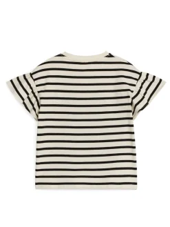 T-shirt Med Volangärm