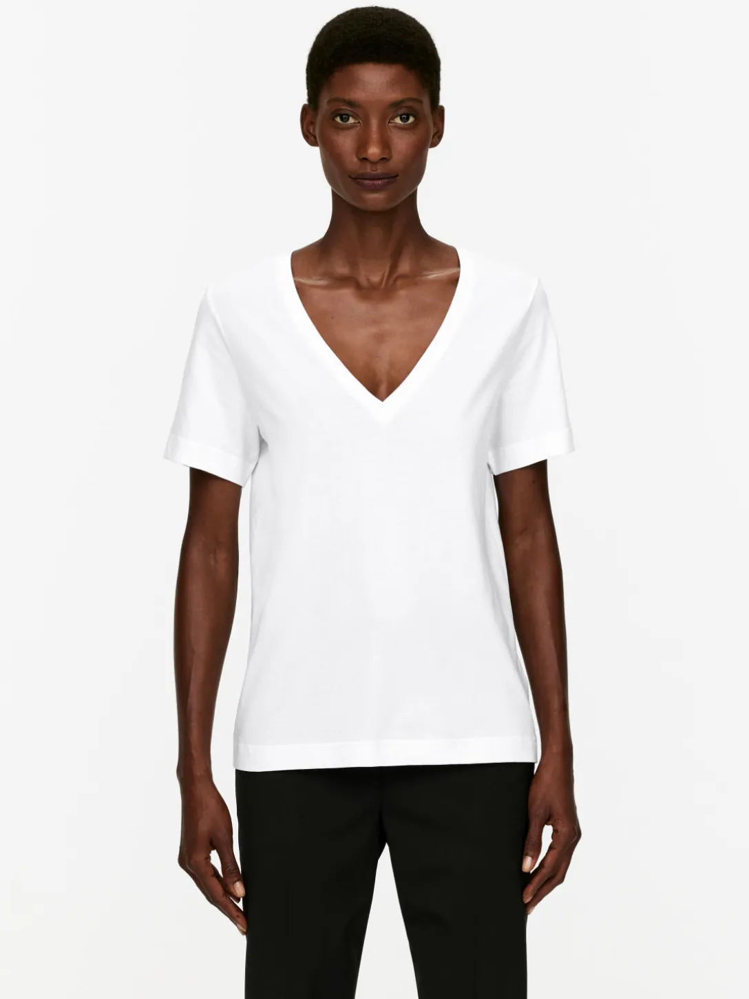 V-ringad T-shirt